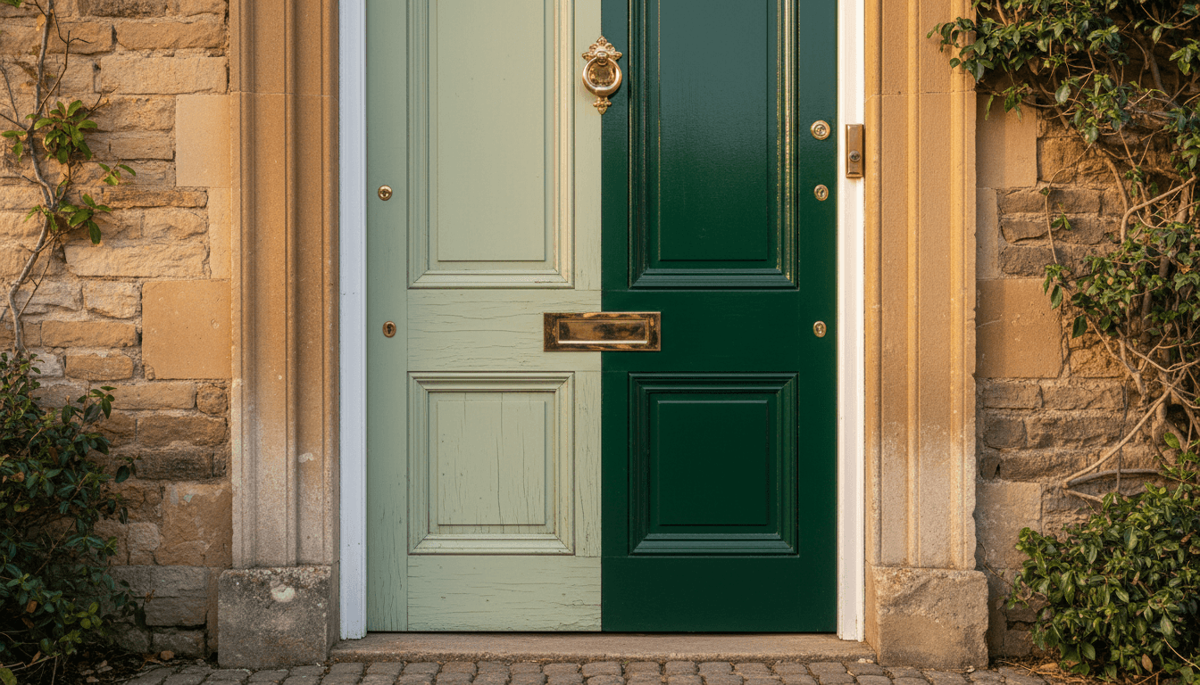 Restored Victorian heritage door showing meticulous painting and restoration work by Fab Remodelling